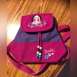 Barbie small backpack purse 9“ x 9“ adorable embroidered excellent condition
